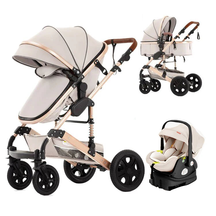 SteAnny Baby Stroller Travel System With Isofix Base