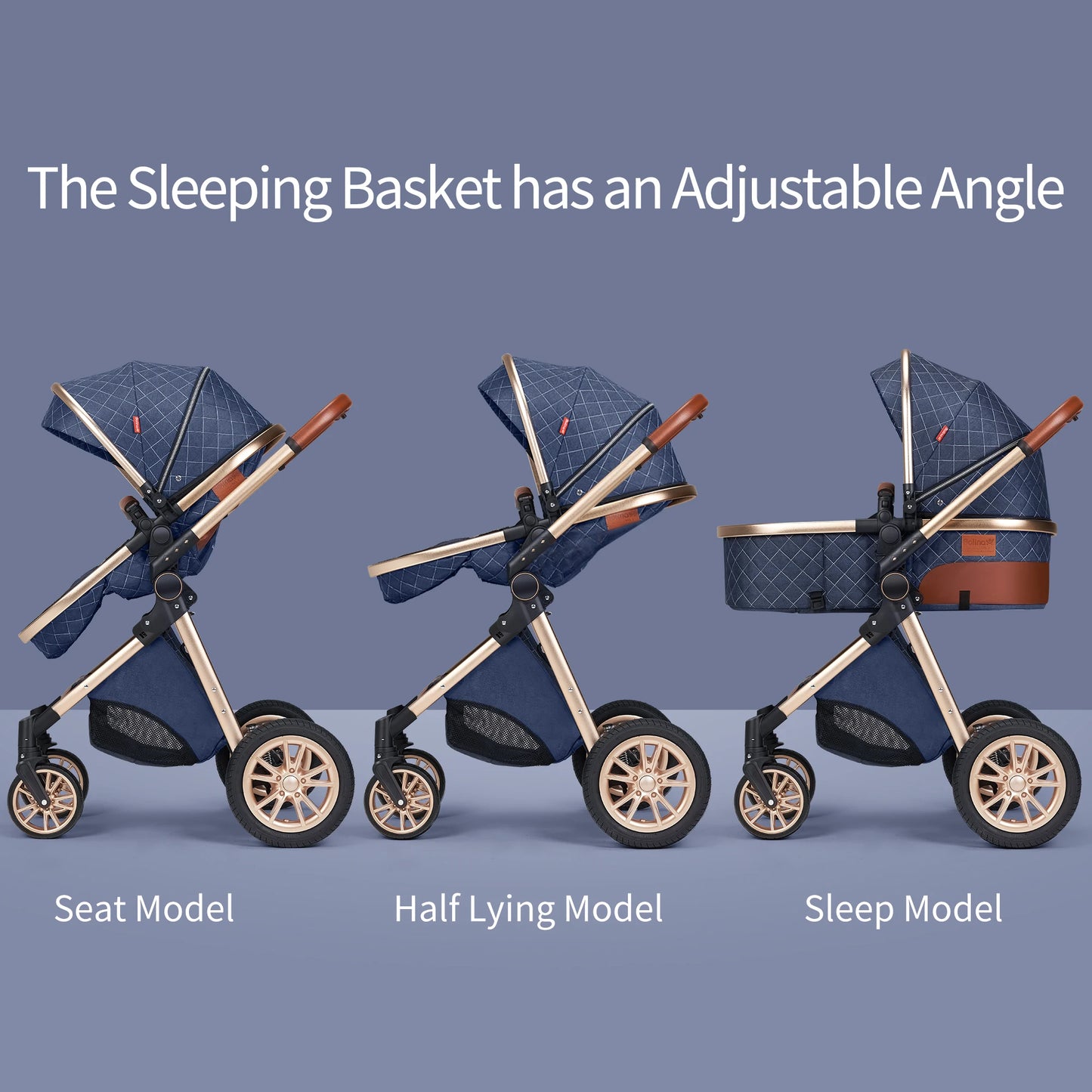 B.childhood All In One Luxury Stroller 3 In 1 High Landscape Pram