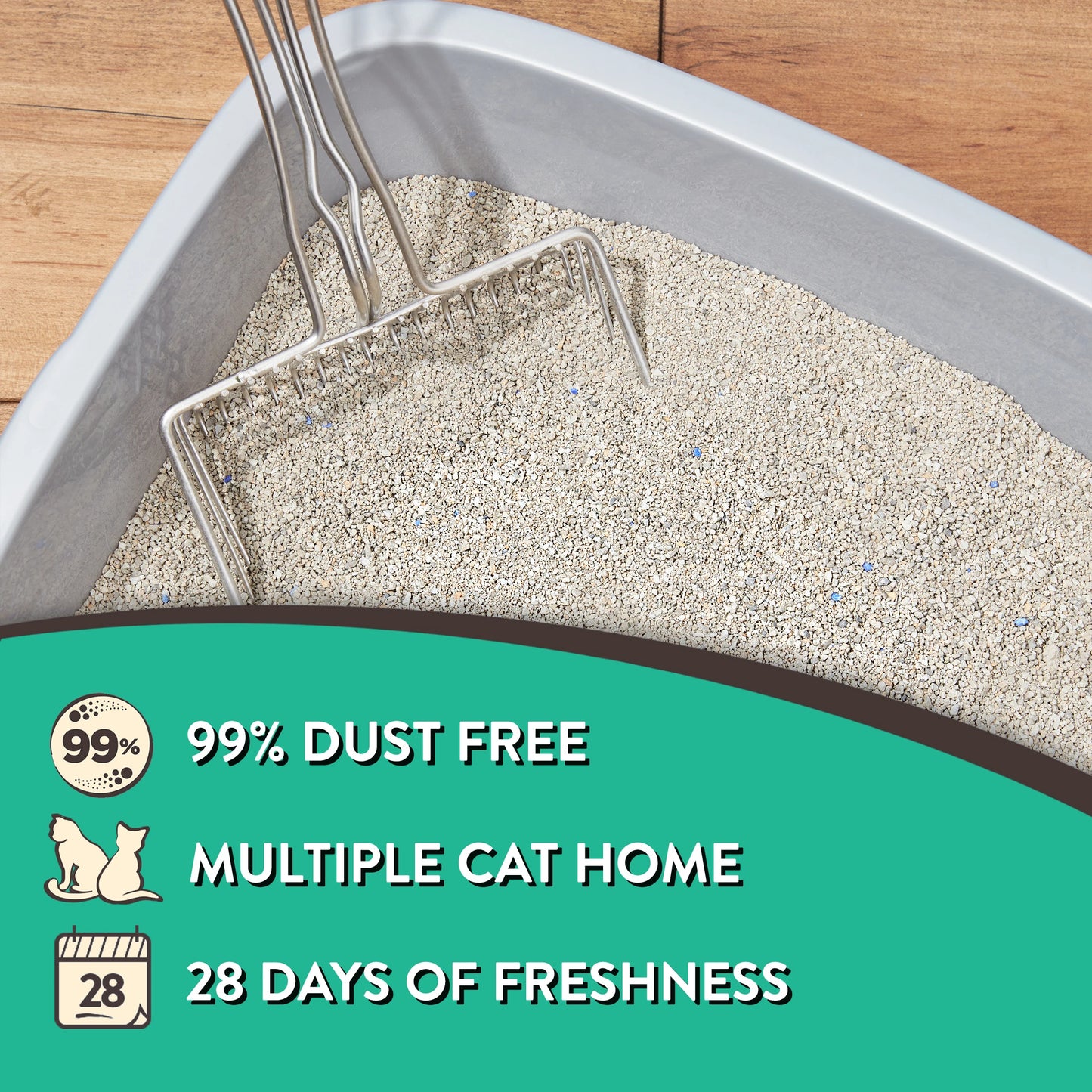 Clumping Clay Cat Litter Fresh Scent 4 Pack 20 Lbs