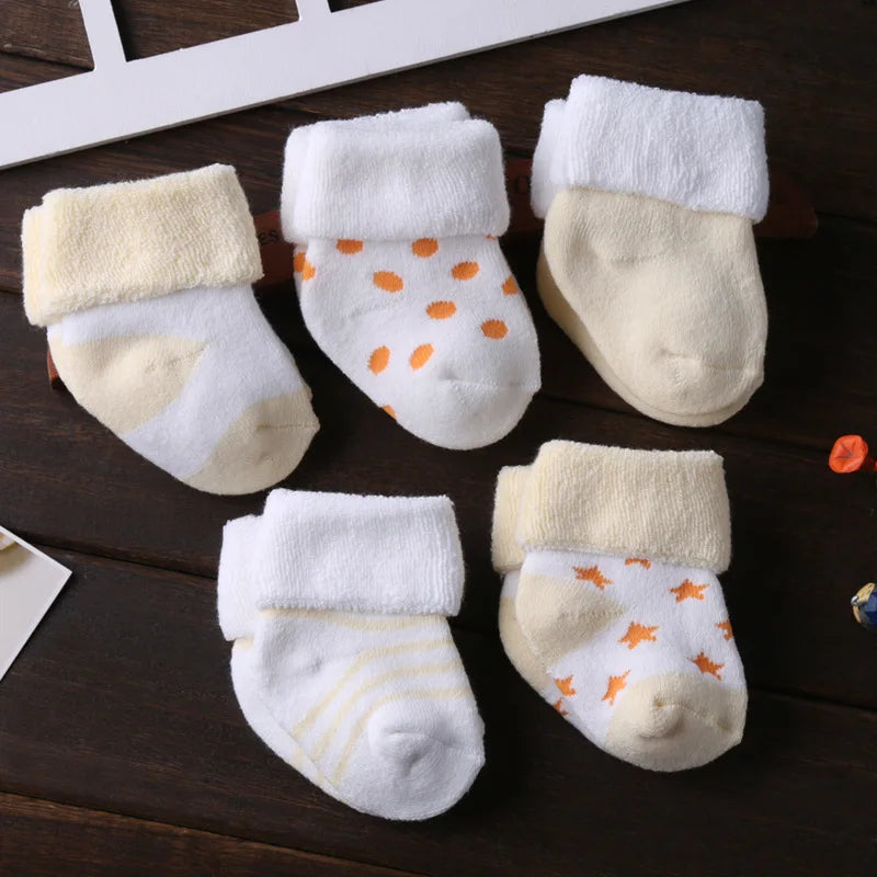 Kiddiezoom Unisex Non Skid Baby Socks 0 To 12 Months