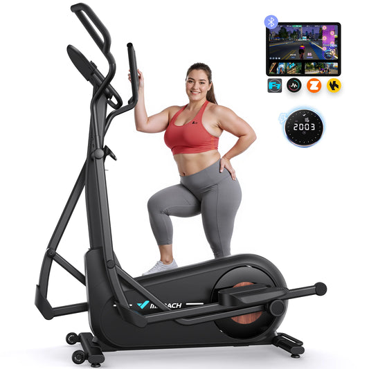 MERACH Elliptical Trainer Magnetic Drive System 8 Resistance Levels