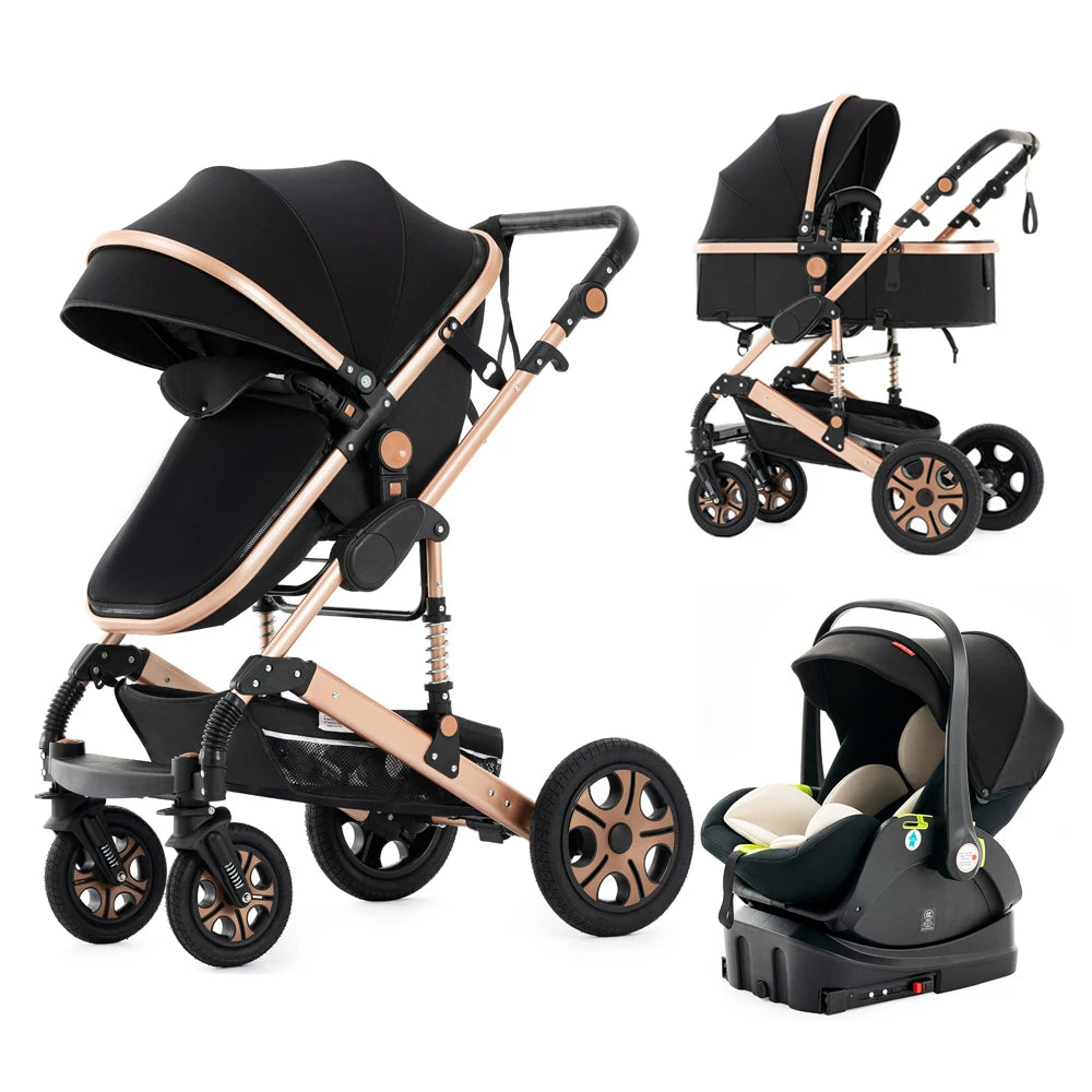 SteAnny Baby Stroller Travel System With Isofix Base