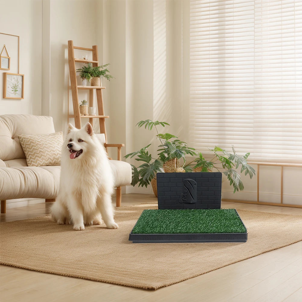Puppy Training Pads With Pee Baffle Reusable Artificial Grass Patch