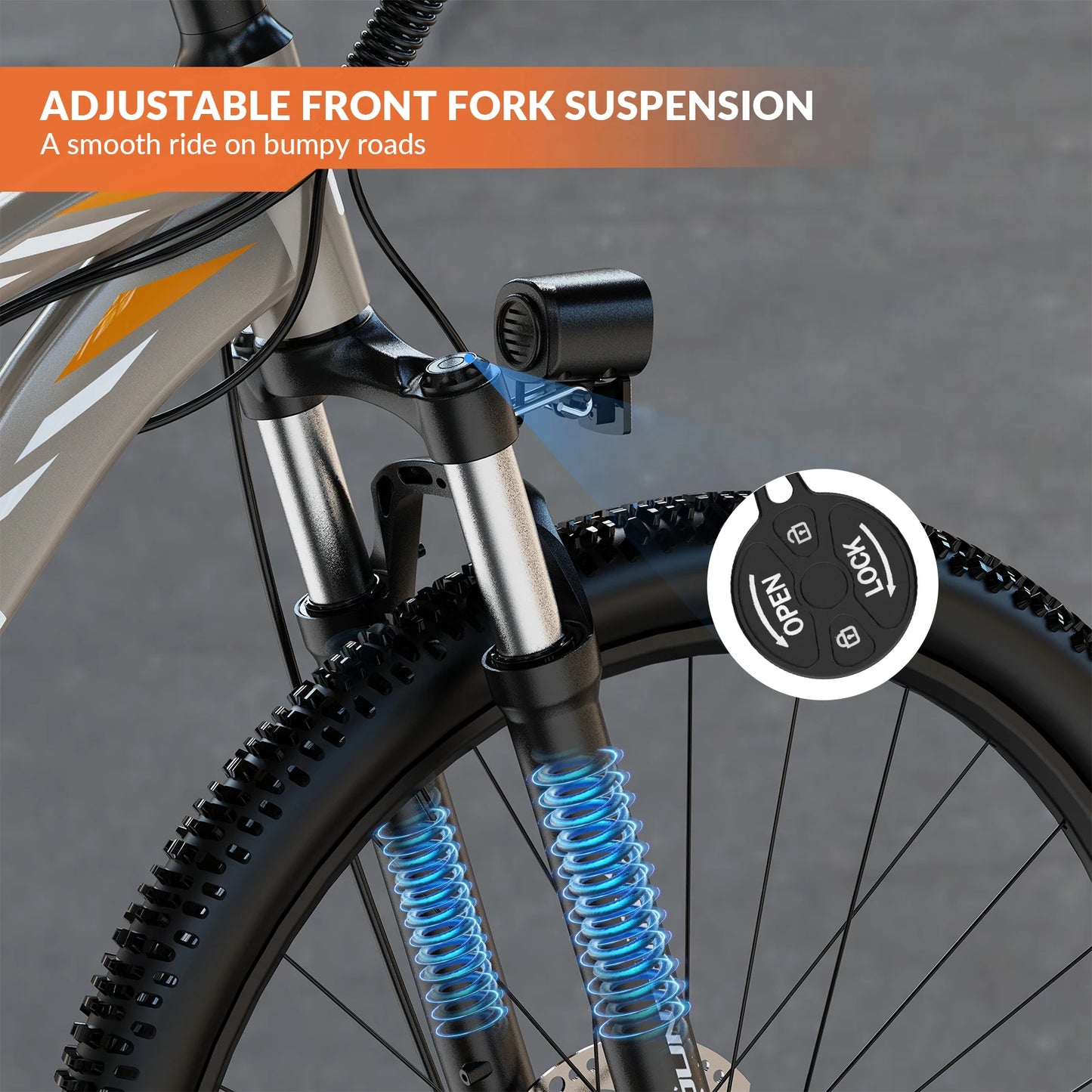 5th Wheel AB17 Electric Bike 700W Peak Motor 23 Mph