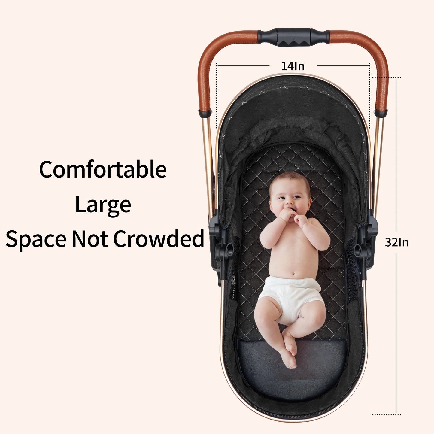 3 In 1 Baby Travel System Stroller Infant Carrier Pushchair