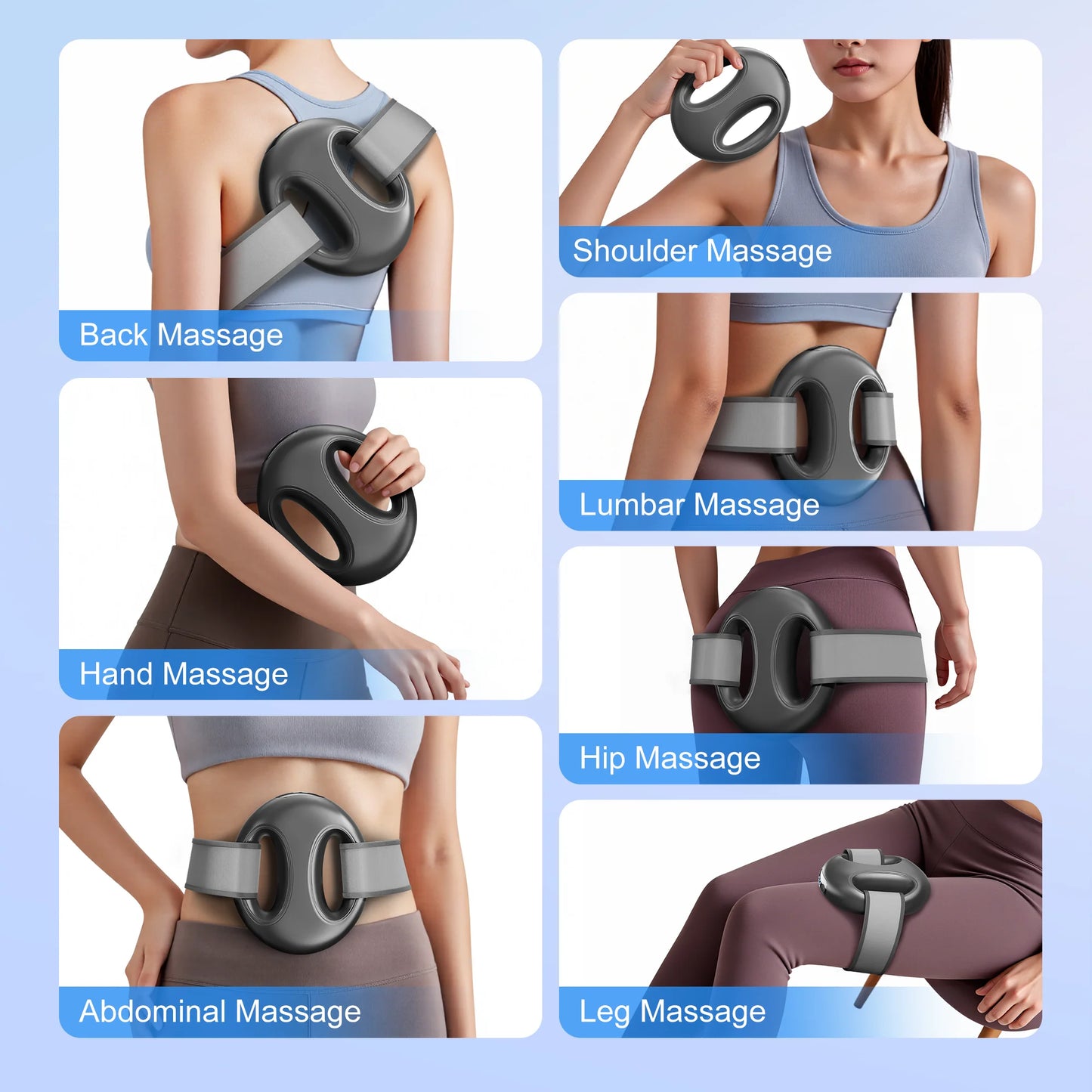 LEERCON Portable Fascia Ring Massager With High Frequency Vibration