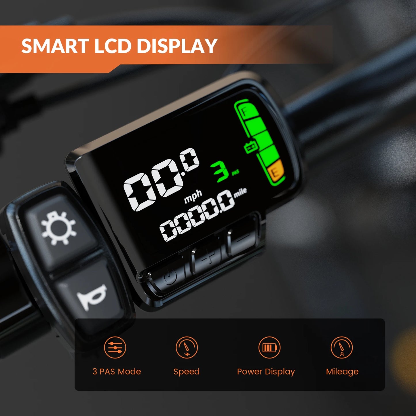5th Wheel AB17 Electric Bike 700W Peak Motor 23 Mph