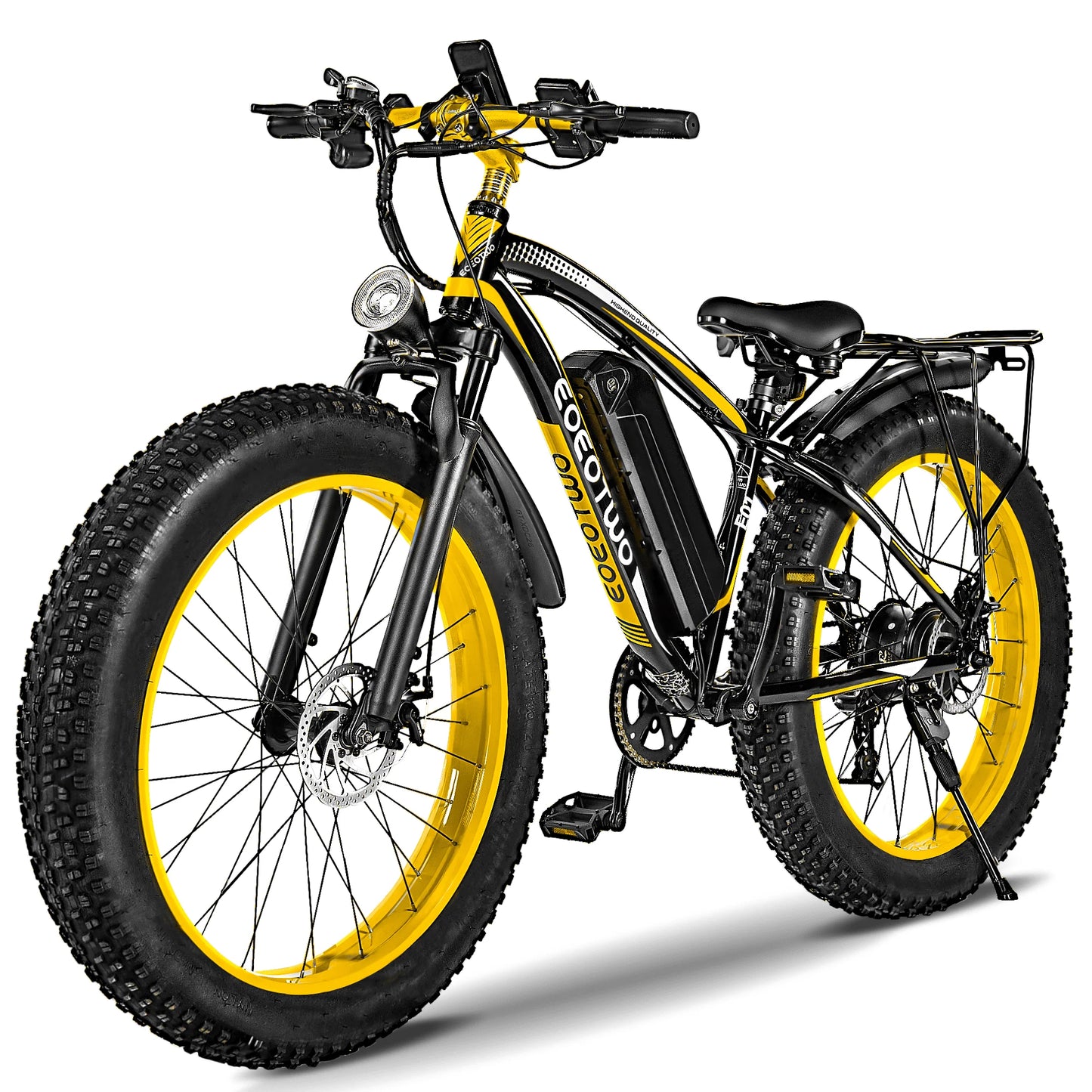 EOEOTWO 1500W Fat Tire Electric Bike 34MPH All Terrain EBike 48V