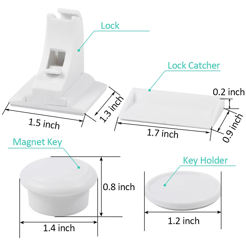 DHDH Magnetic Child Safety Lock for Cabinets and Drawers