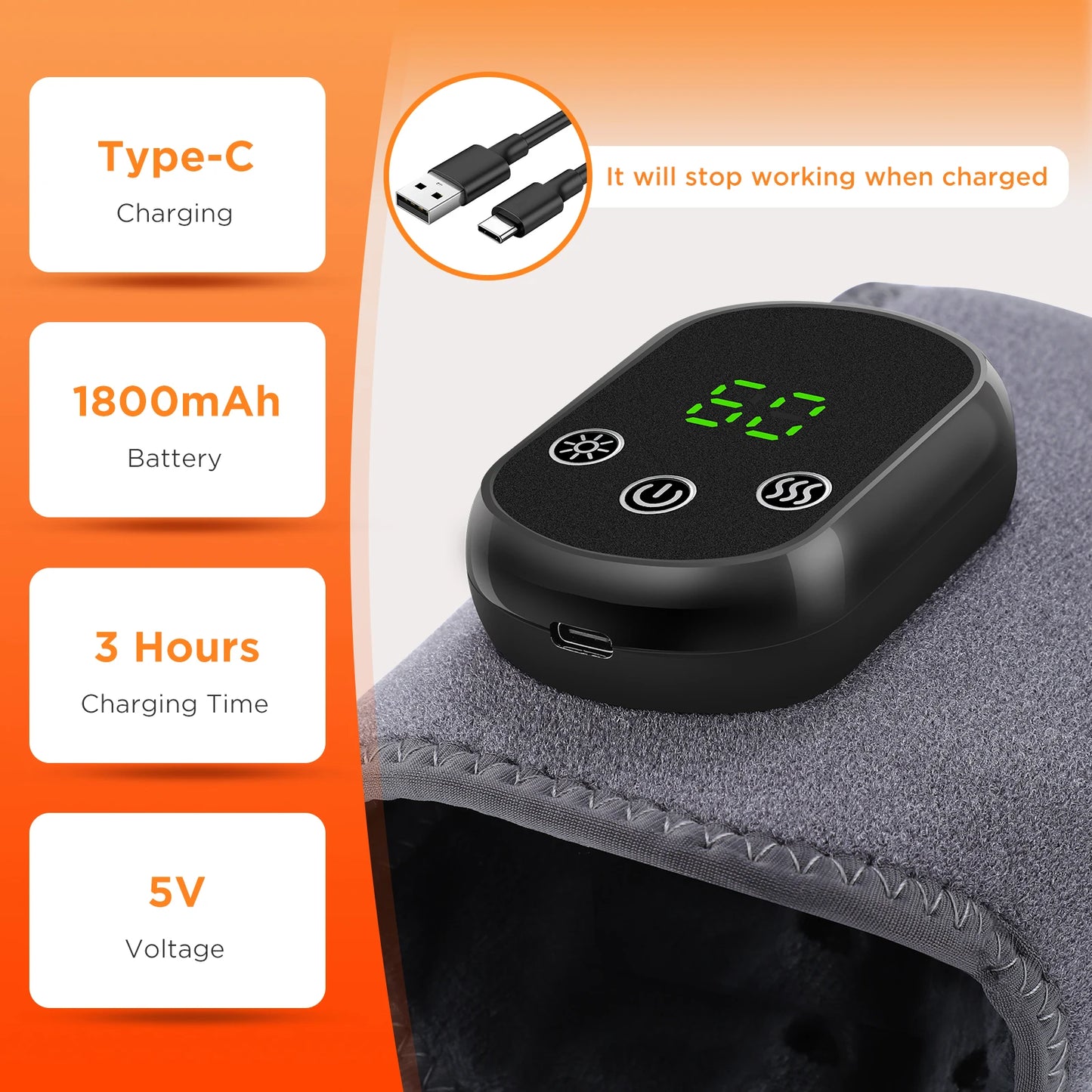 PASTSKY Electric Foot Massager Ankle Vibration Therapy