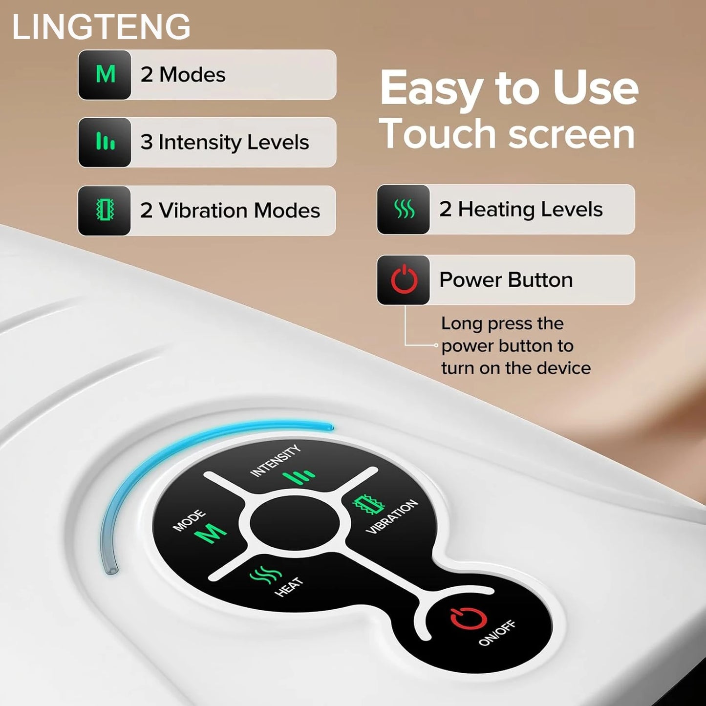 LINGTENG Hand Massager With Heat And Wireless For Arthritis