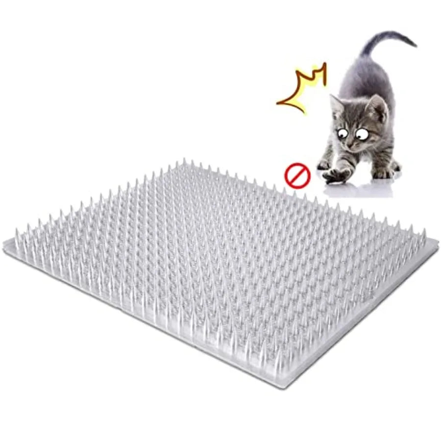 8 Pack Cat Deterrent Scat Mats Outdoor Indoor Training Spikes Plastic Mats