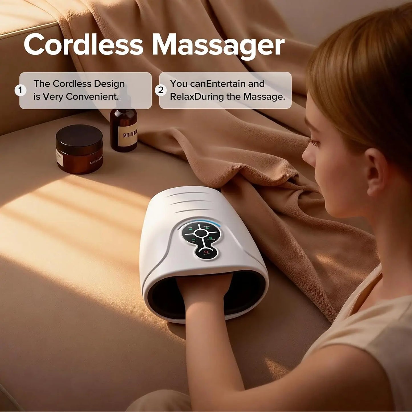 LINGTENG Hand Massager With Heat And Wireless For Arthritis