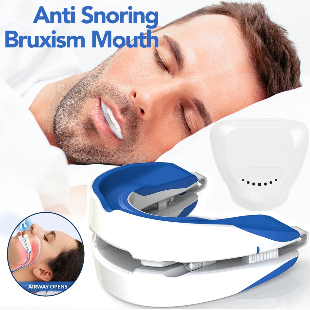 Night Sleep Adjustable Anti Snore Mouth Guard For Bruxism And Snoring Reduction