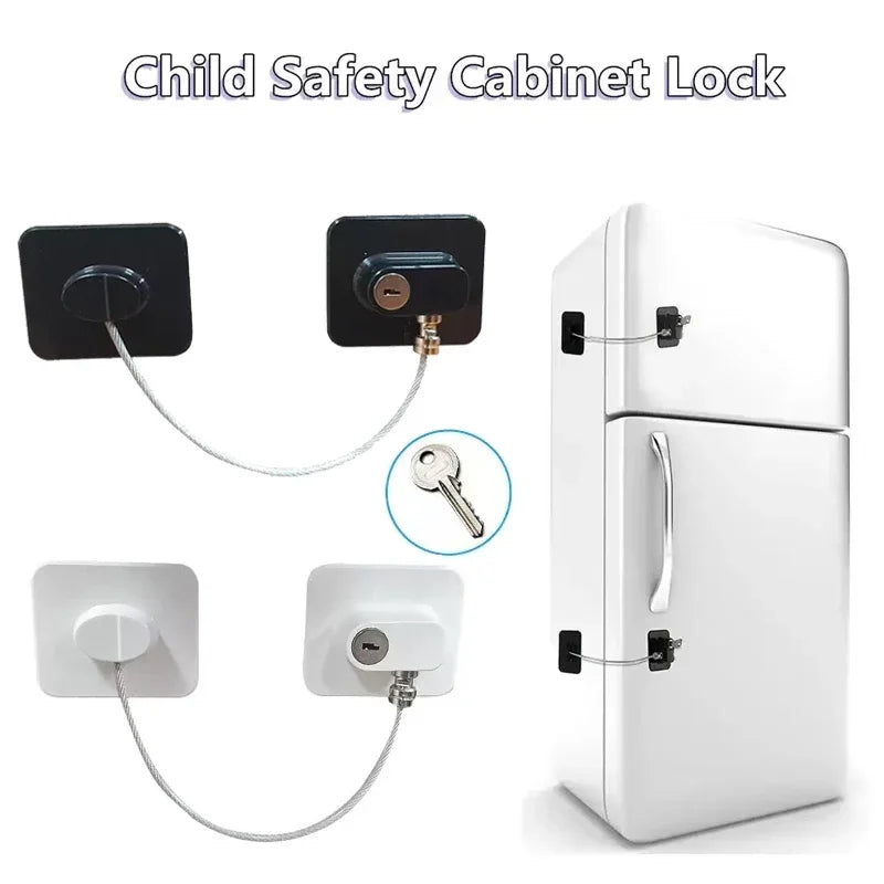 Baby Safe Cabinet Lock With Key Code Or Combination Lock