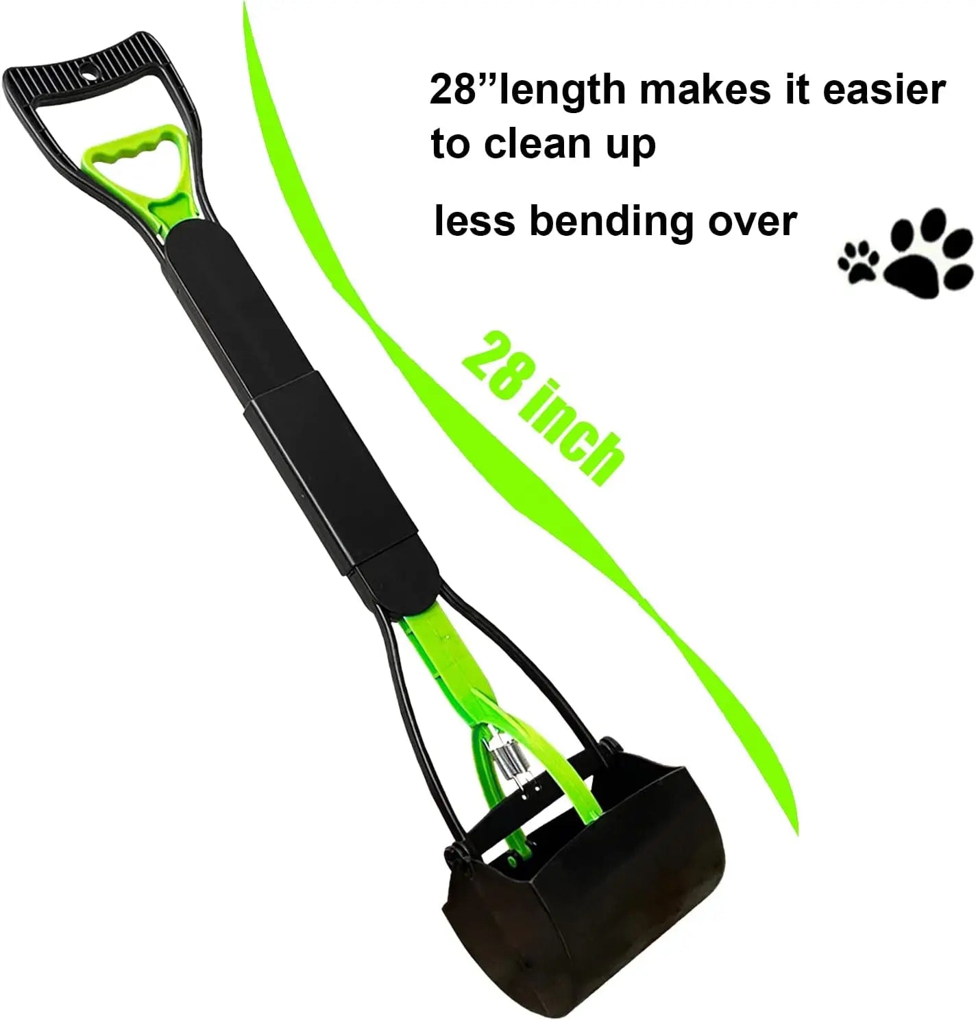 Dog Pooper Scooper For All Dogs With Teeth For Easy Grass Gravel Pickup
