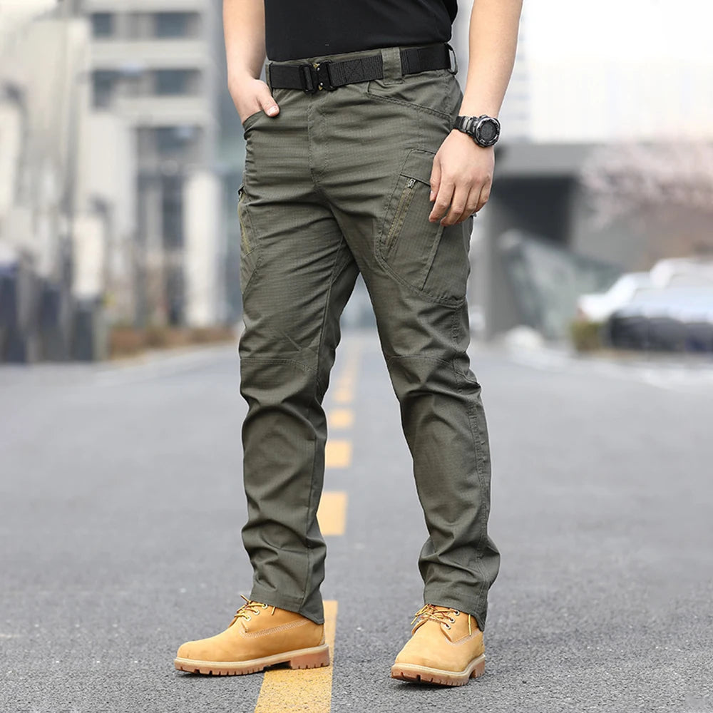 Ix9 Tactical Overalls Mens Four Seasons Cargo Pants With Multiple Pockets