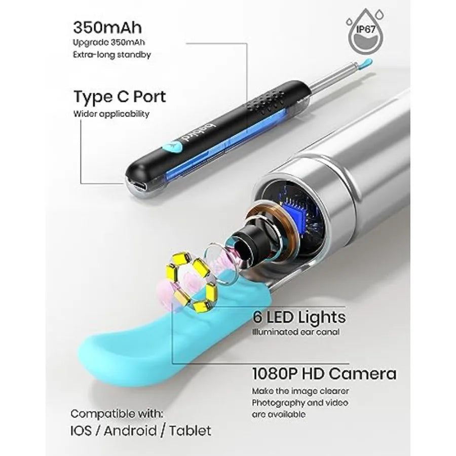 BEBIRD R1 Ear Wax Removal Tool With 1080P Camera Earscope