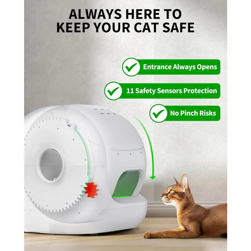PuraMax 2 Automatic Self Cleaning Cat Litter Box With Safety Sensors