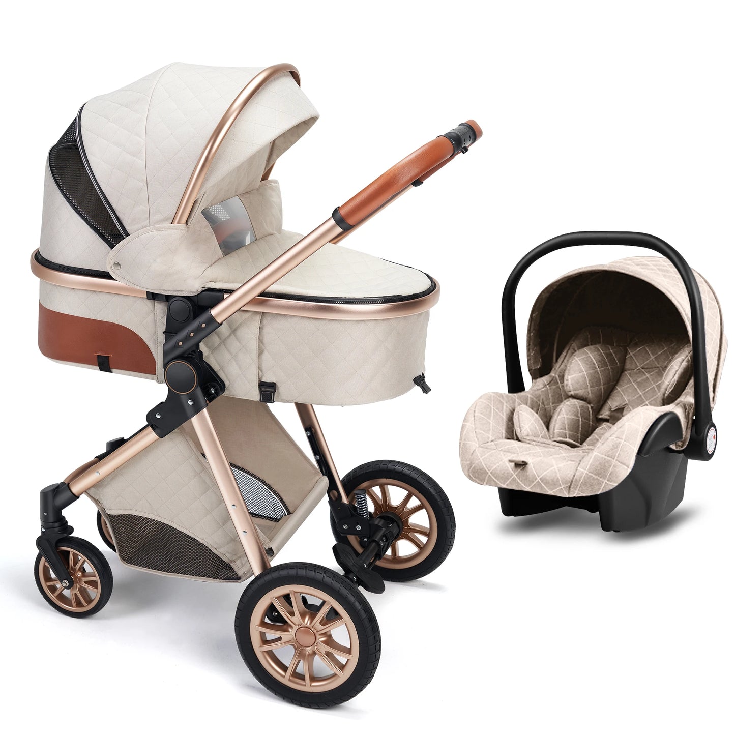 3 In 1 Baby Travel System Stroller Infant Carrier Pushchair