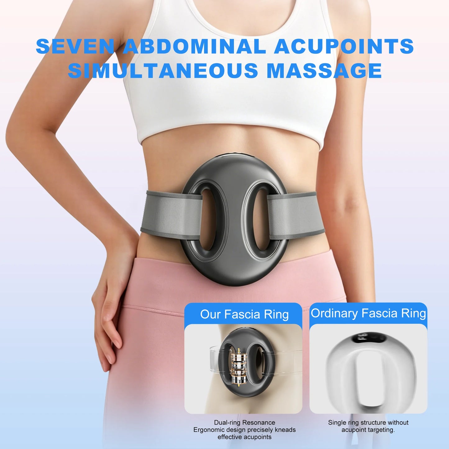 LEERCON Portable Fascia Ring Massager With High Frequency Vibration
