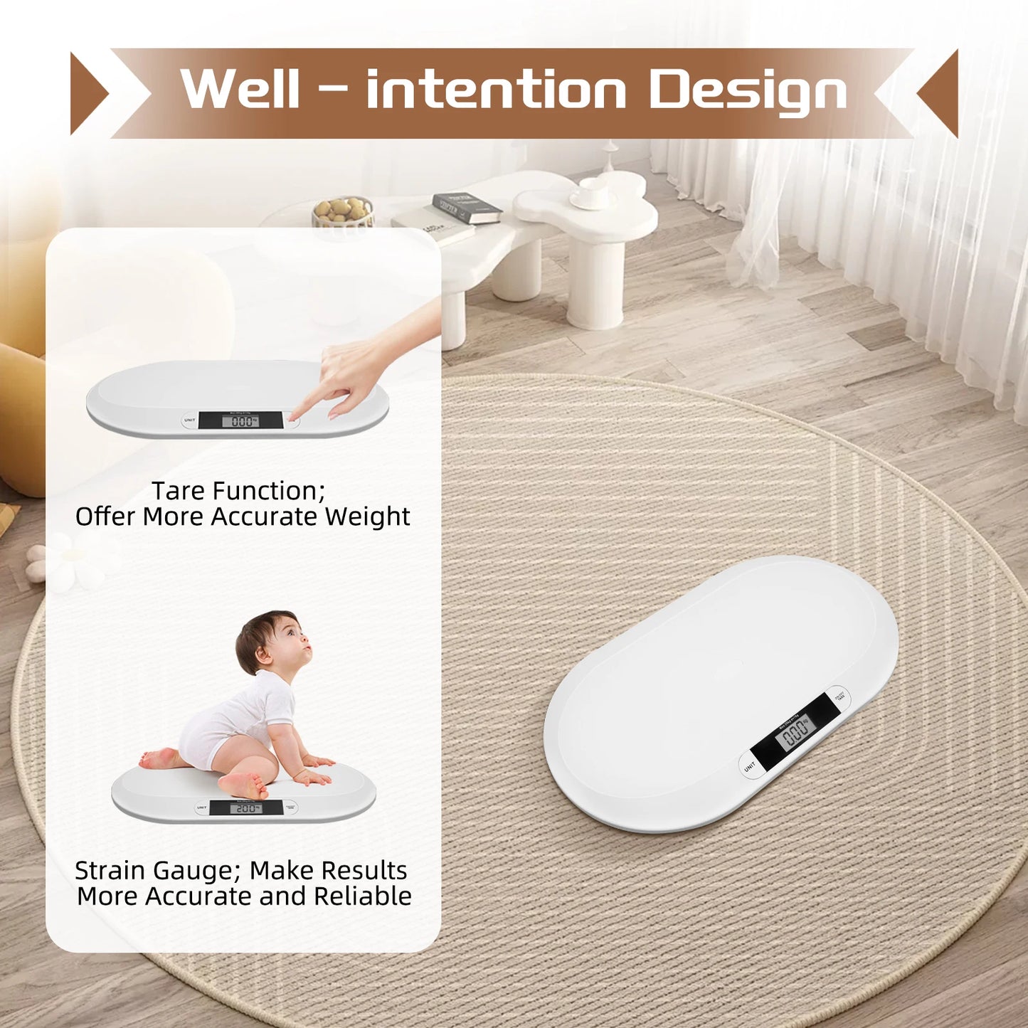 Digital Baby Scale With 44lb Capacity Auto Shutoff Multi Unit