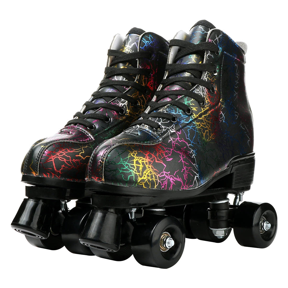 YYW Flashing Quad Roller Skates for Adults Outdoor Use