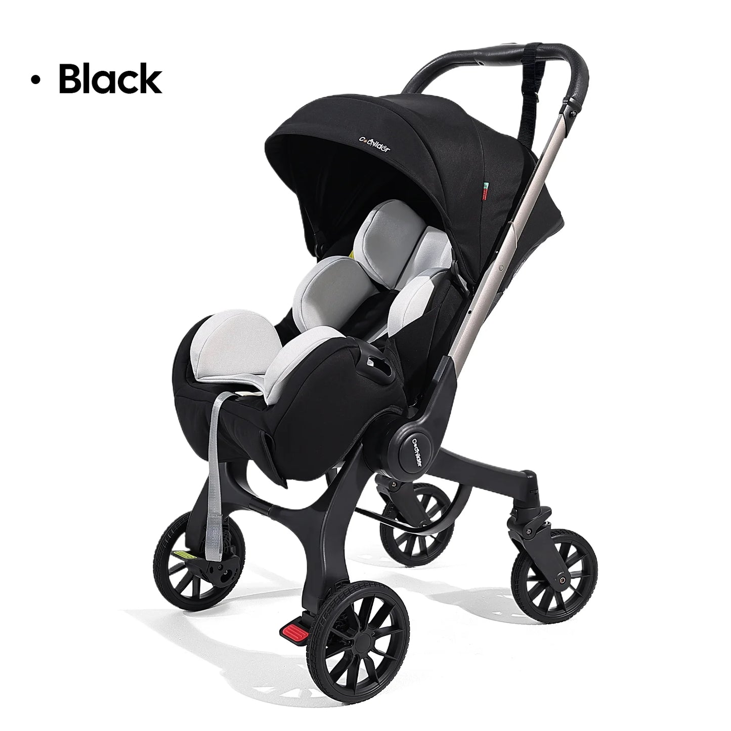 Foldable Baby Stroller Newborn Bidirectional Push Adjustable Backrest