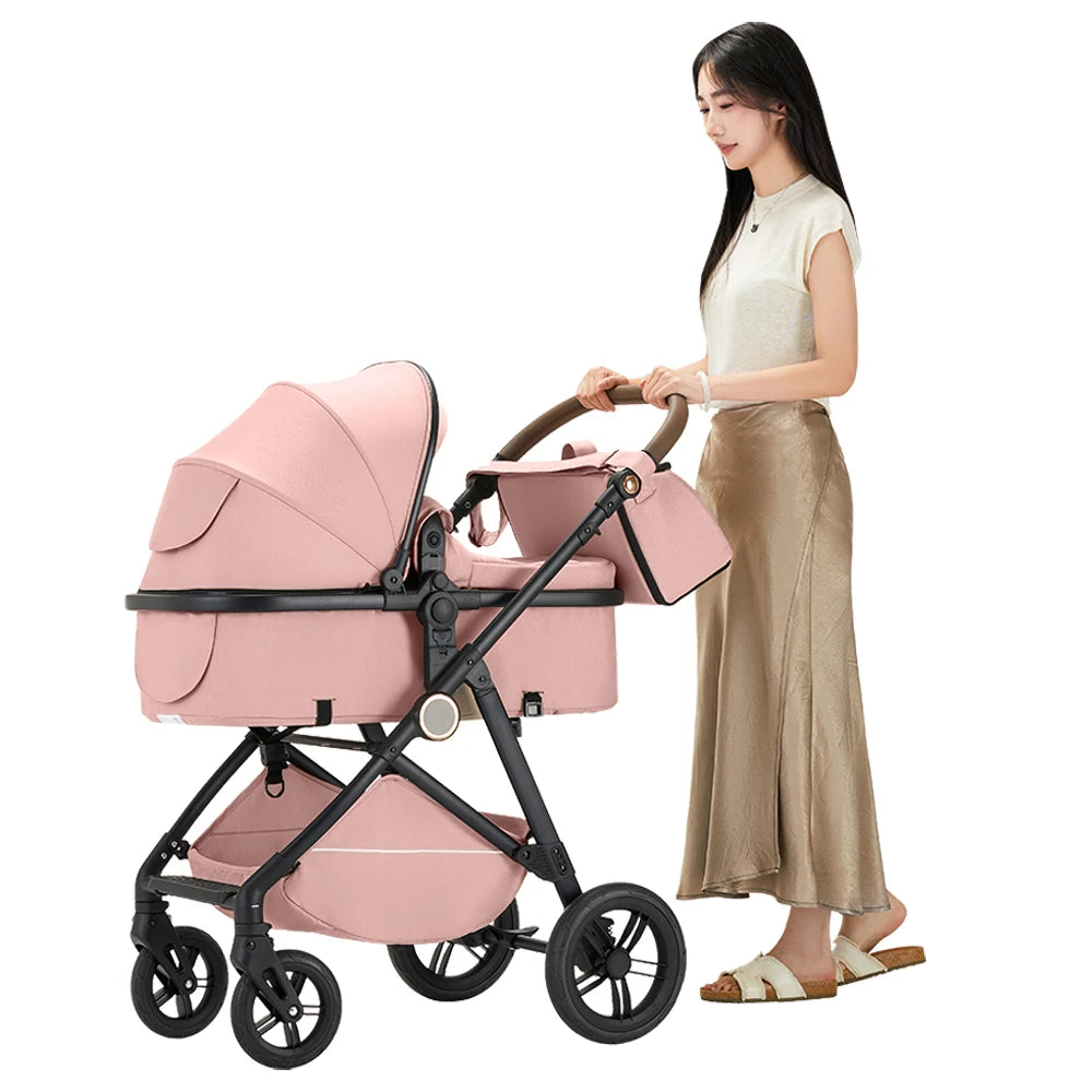 B.childhood 2 In 1 Baby Stroller High Landscape Pushchair Foldable