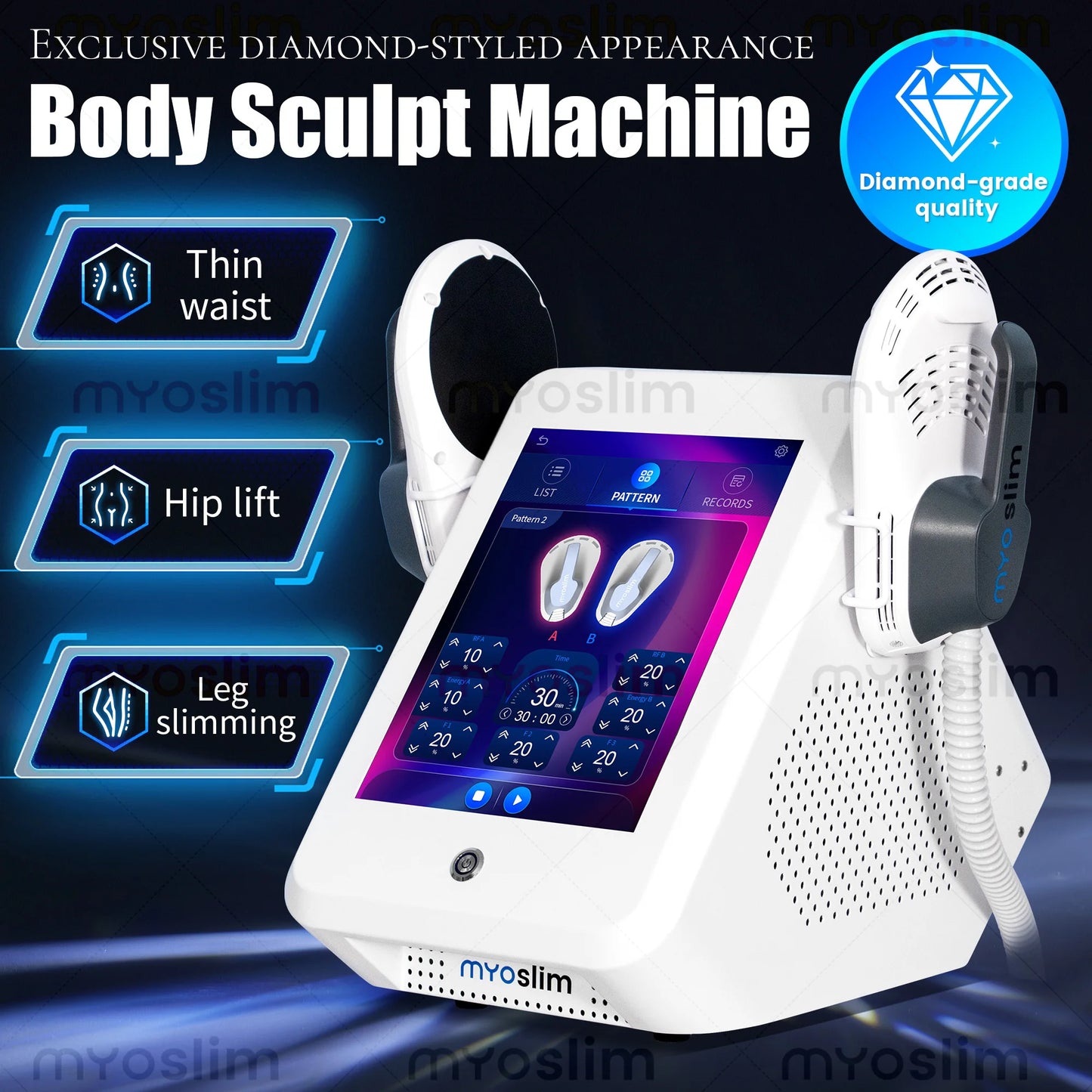 MYOSLIM 6500W EMS Neo RF Body Sculpting Machine For Fitness