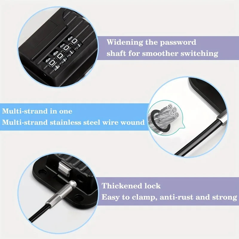 Cabinet Door Lock With Password Protection For Cabinets And Drawers