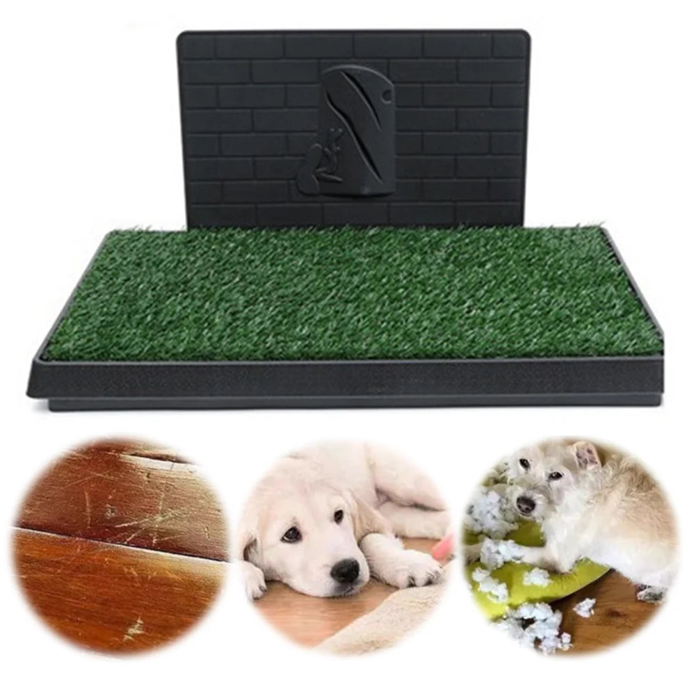Puppy Training Pads With Pee Baffle Reusable Artificial Grass Patch