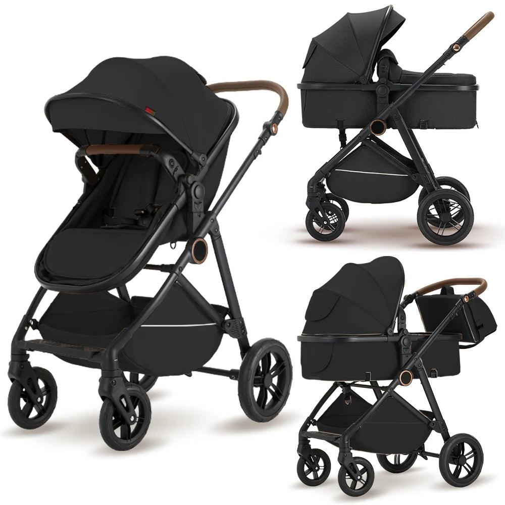 B.childhood 2 In 1 Baby Stroller High Landscape Pushchair Foldable