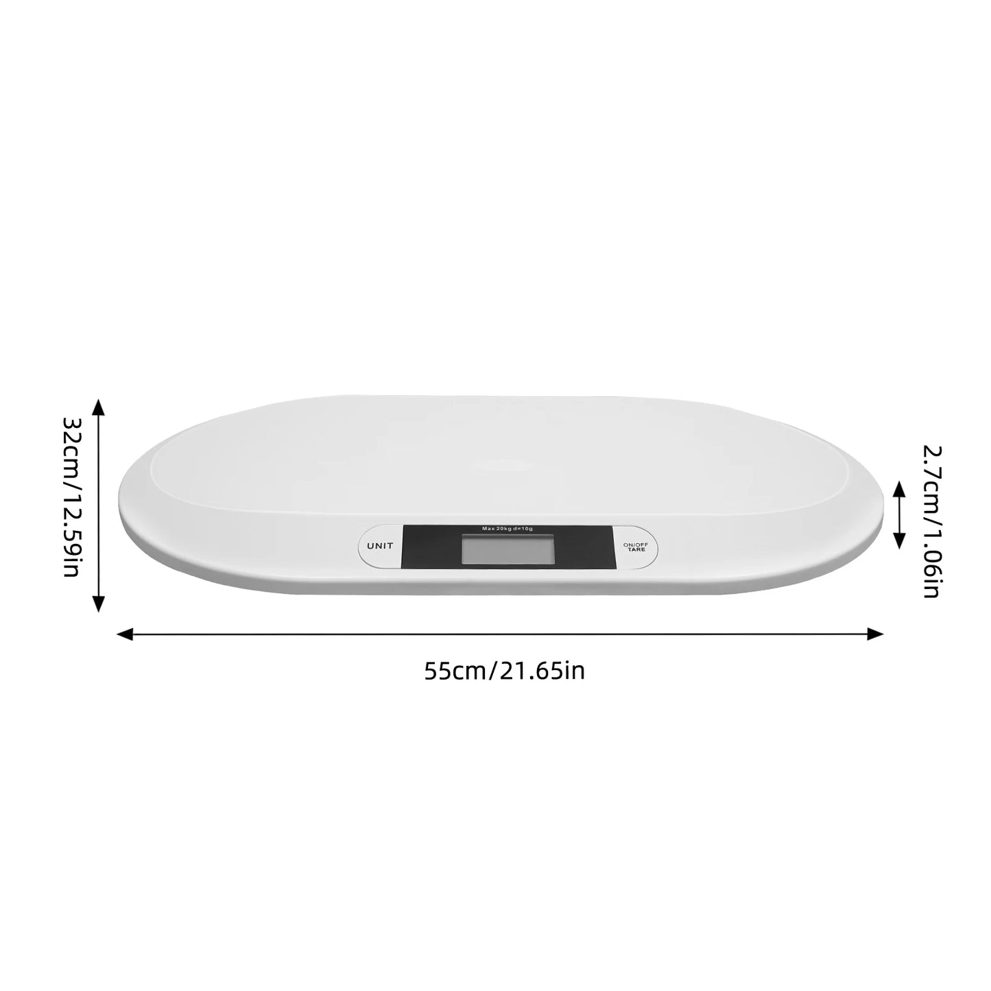Digital Baby Scale With 44lb Capacity Auto Shutoff Multi Unit