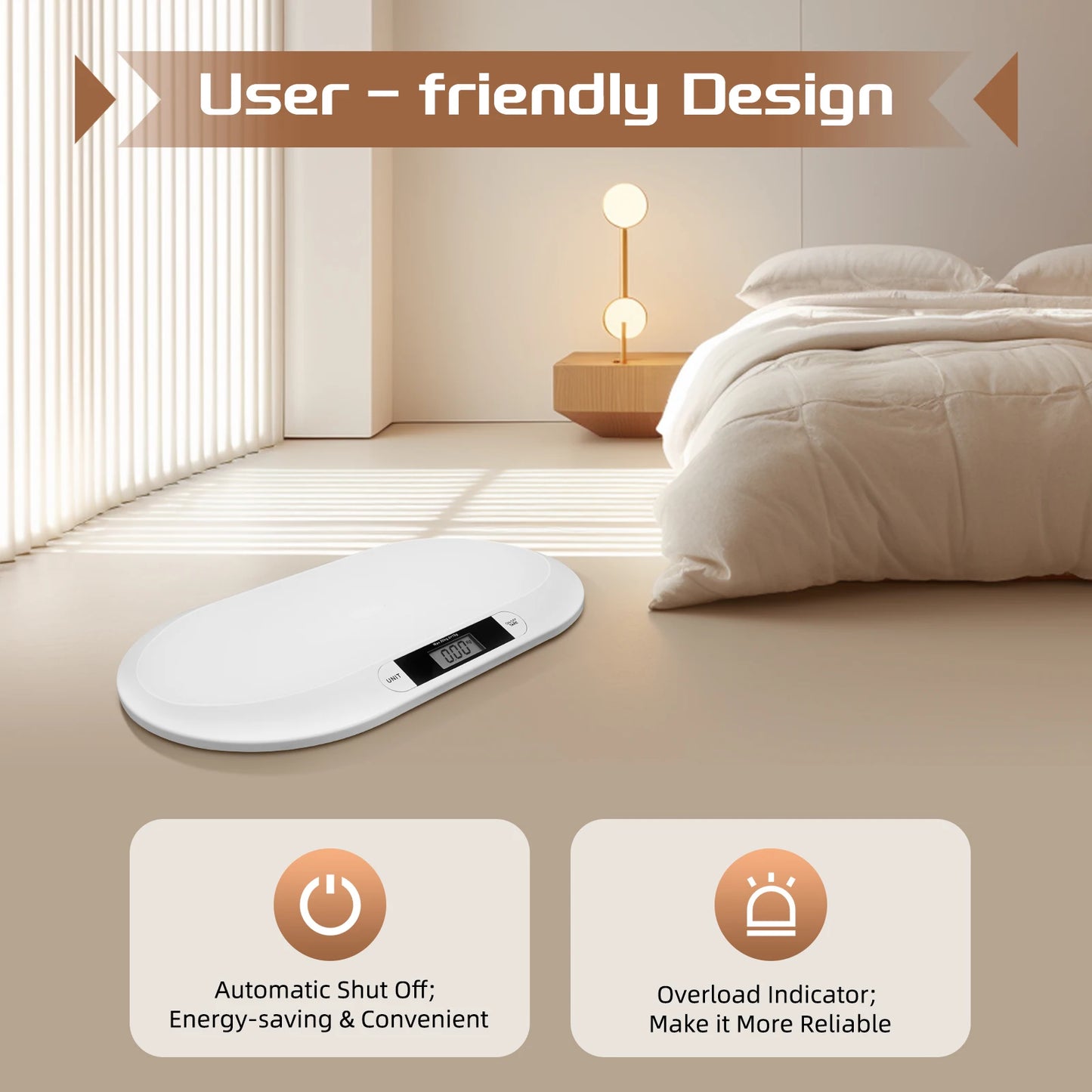 Digital Baby Scale 20kg Capacity With High Precision Sensor Ergonomic Design