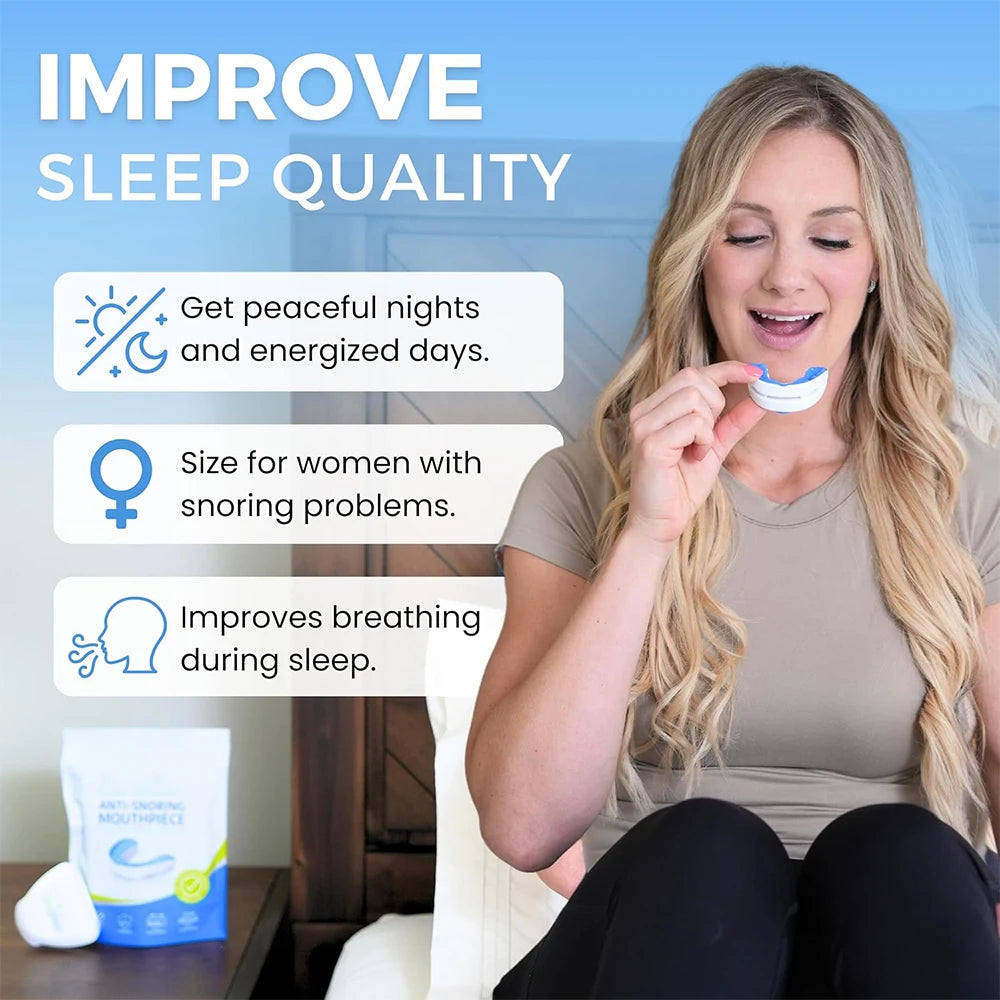 Night Sleep Adjustable Anti Snore Mouth Guard For Bruxism And Snoring Reduction
