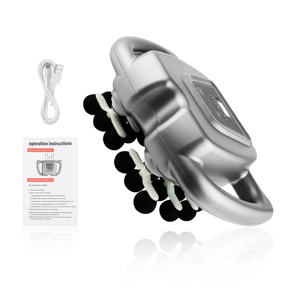 Foreverlily 24 Head Fascia Gun 9 Modes Body Massage Gun