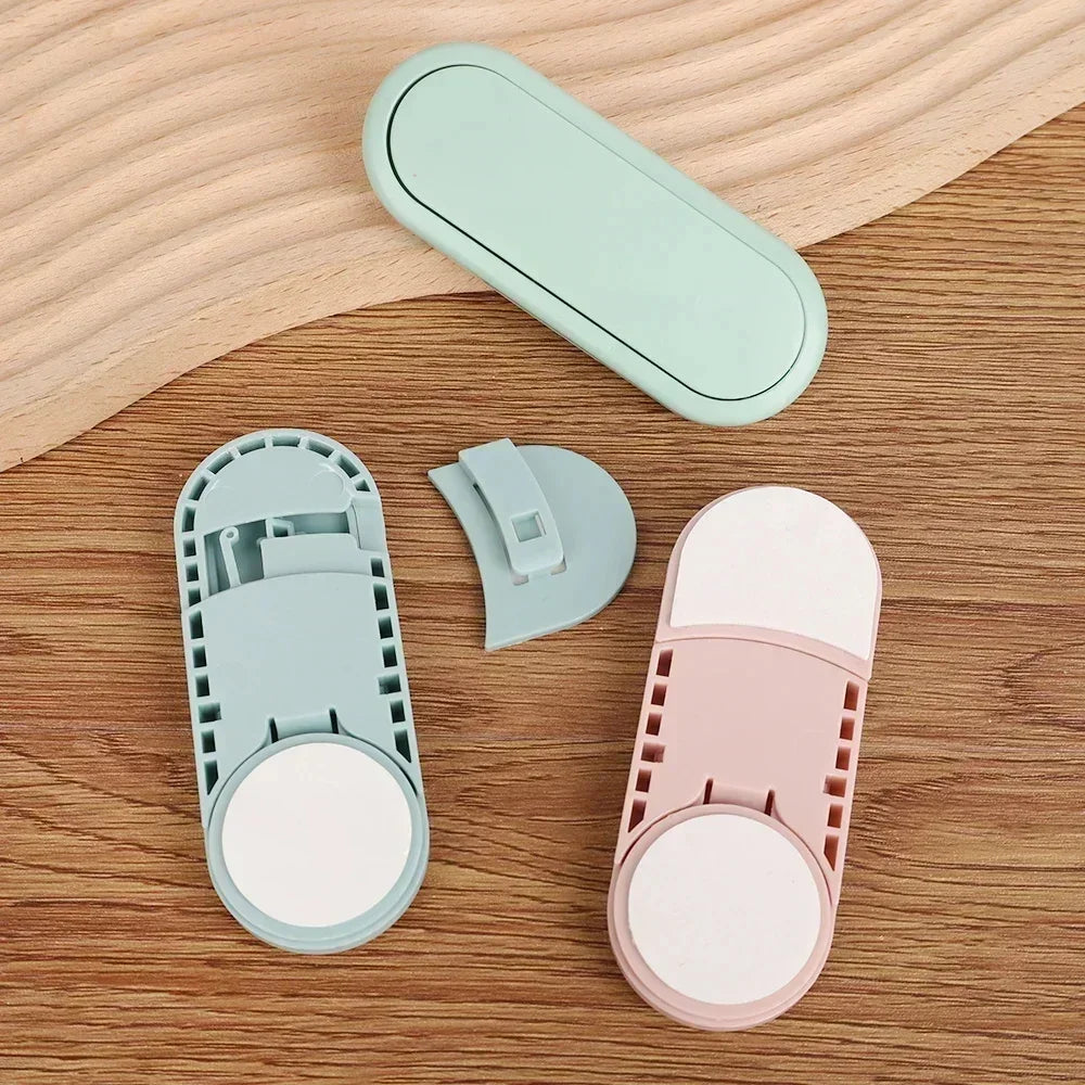 Cabinet Door Safety Latch Set Anti Pinch Baby Locks 5pcs