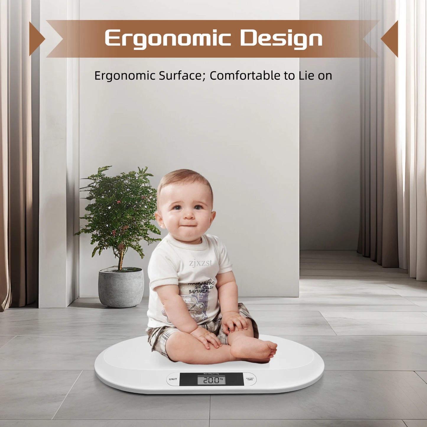 Digital Baby Scale 20kg Capacity With High Precision Sensor Ergonomic Design