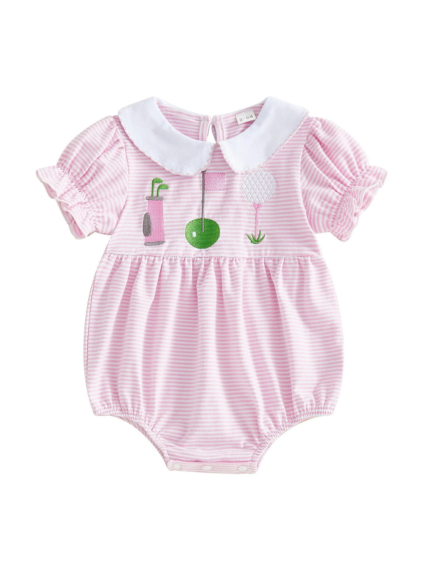 Floral Print Toddler Romper With Ruffle Sleeves And Bow Details
