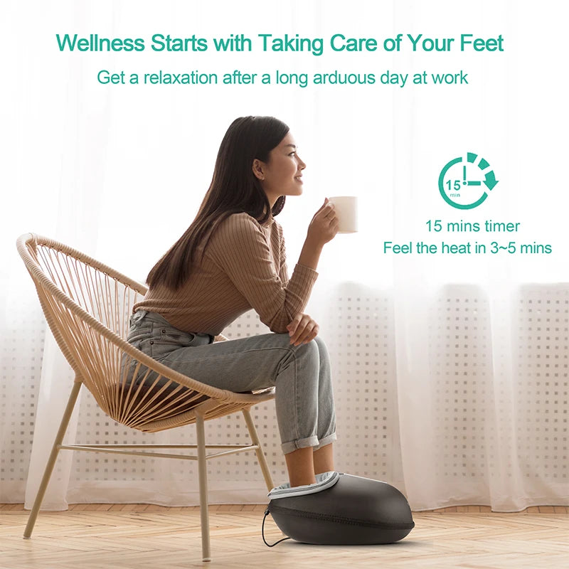 Medcursor Shiatsu Foot Massager With Heat Roller For Muscle Relief