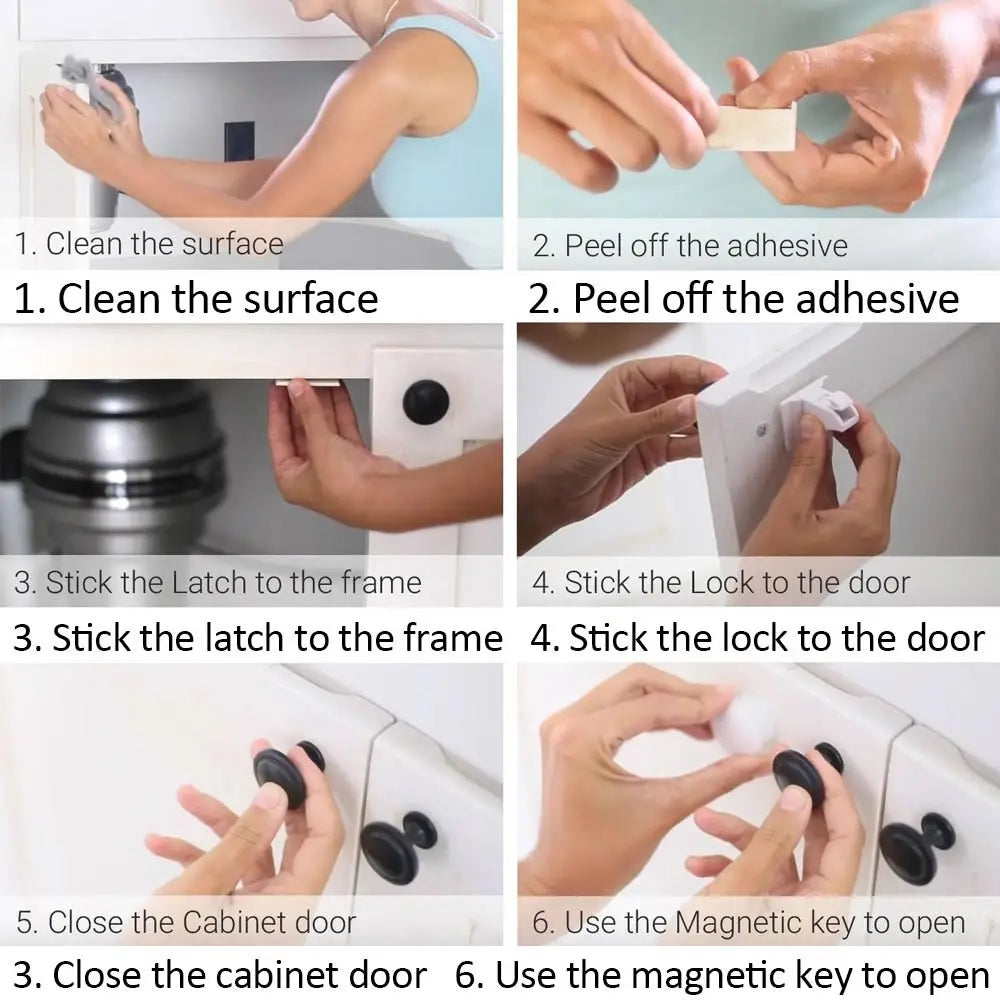 DHDH Magnetic Child Safety Lock for Cabinets and Drawers