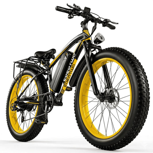 EOEOTWO 1500W Fat Tire Electric Bike 34MPH All Terrain EBike 48V