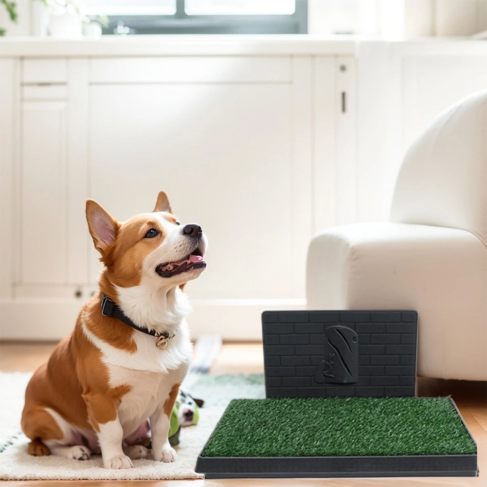 Puppy Training Pads With Pee Baffle Reusable Artificial Grass Patch