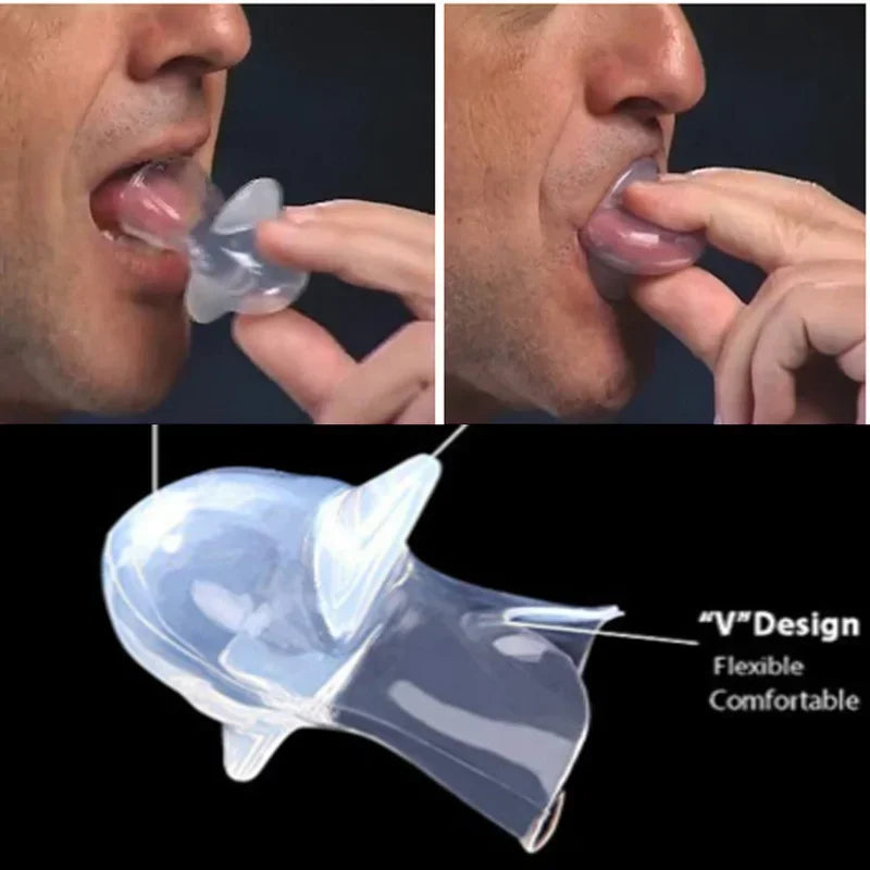 Medical Silicone Anti Snore Mouthpiece For Apnea Aid