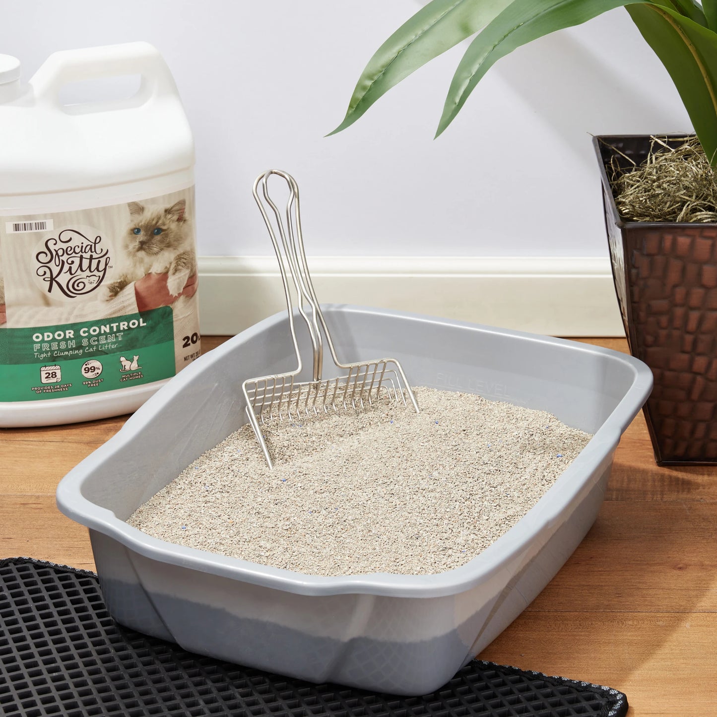 Clumping Clay Cat Litter Fresh Scent 4 Pack 20 Lbs