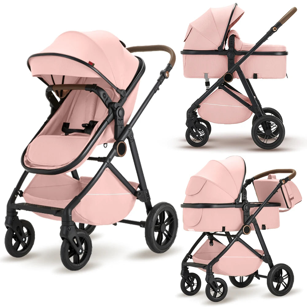 B.childhood 2 In 1 Baby Stroller High Landscape Pushchair Foldable