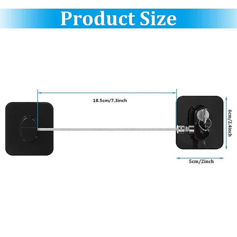 Baby Safe Cabinet Lock With Key Code Or Combination Lock