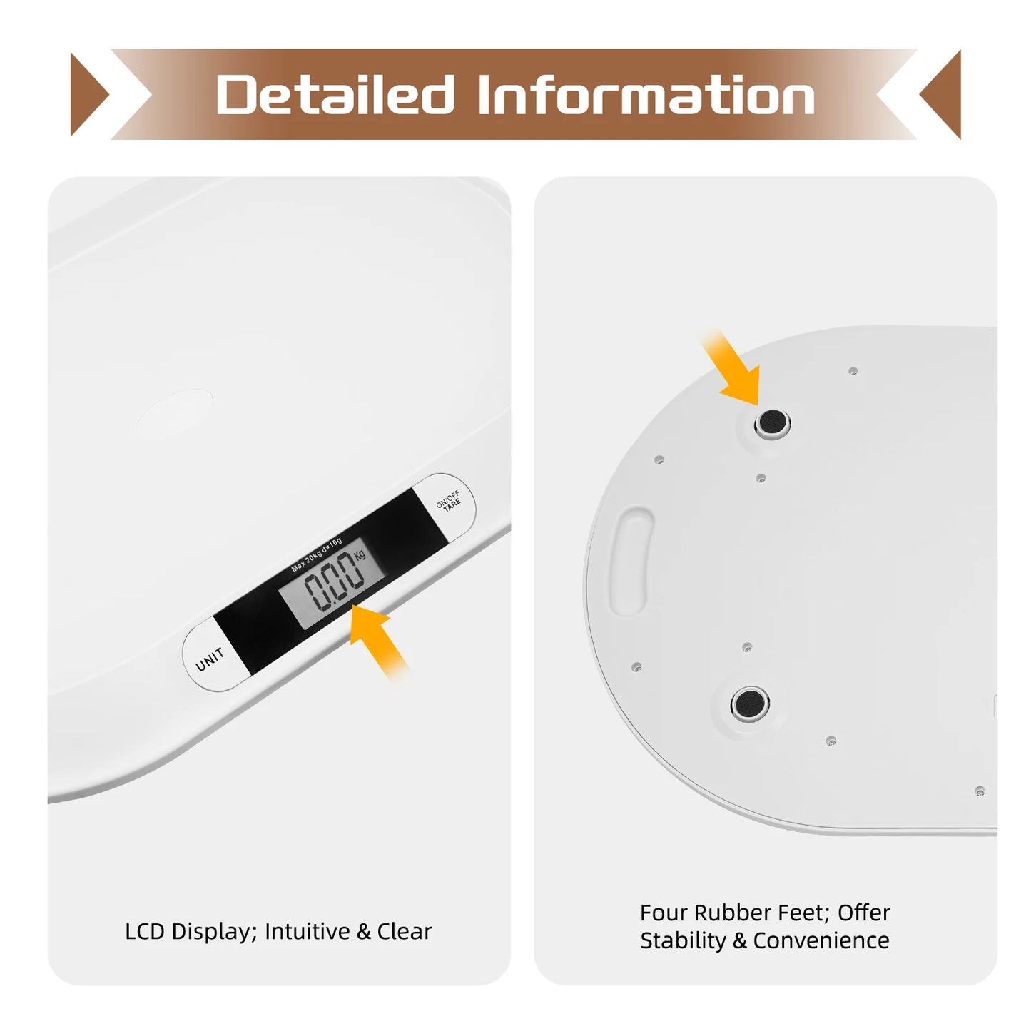 Digital Baby Scale With 44lb Capacity Auto Shutoff Multi Unit