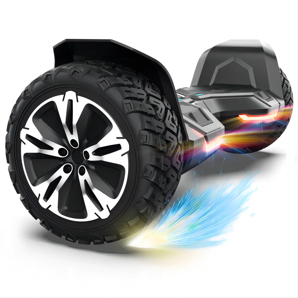 All Terrain Hoverboard With Bluetooth Speakers LED Lights UL2272 Certified